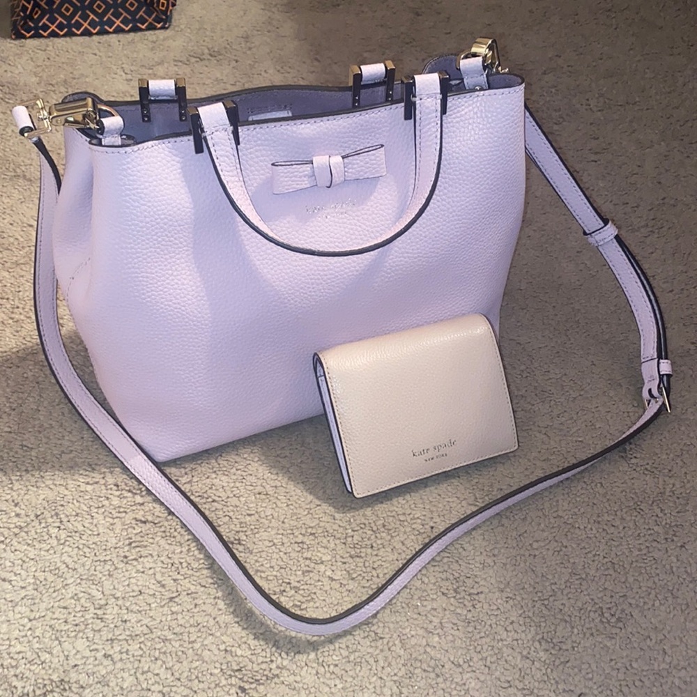 Kate Spade Purse & Wallet combo in purple